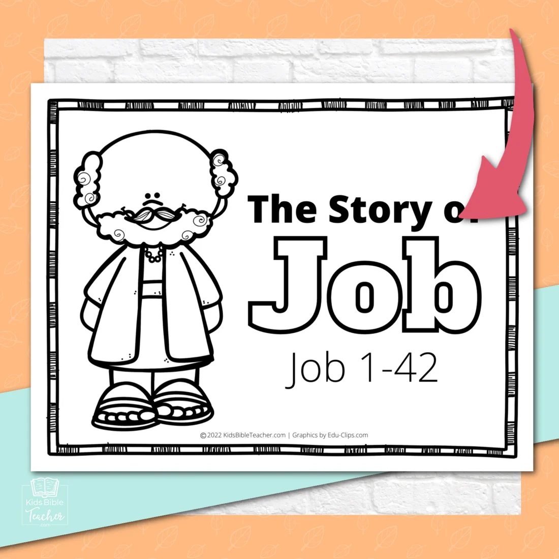 Job Bible Story Activity Booklet Pages Bible Activity Pages For Clas Kids Bible Teacher