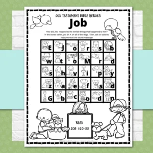 Job Bible Story Activity Pages In 3 Levels For Kindergarten Through 6t Kids Bible Teacher