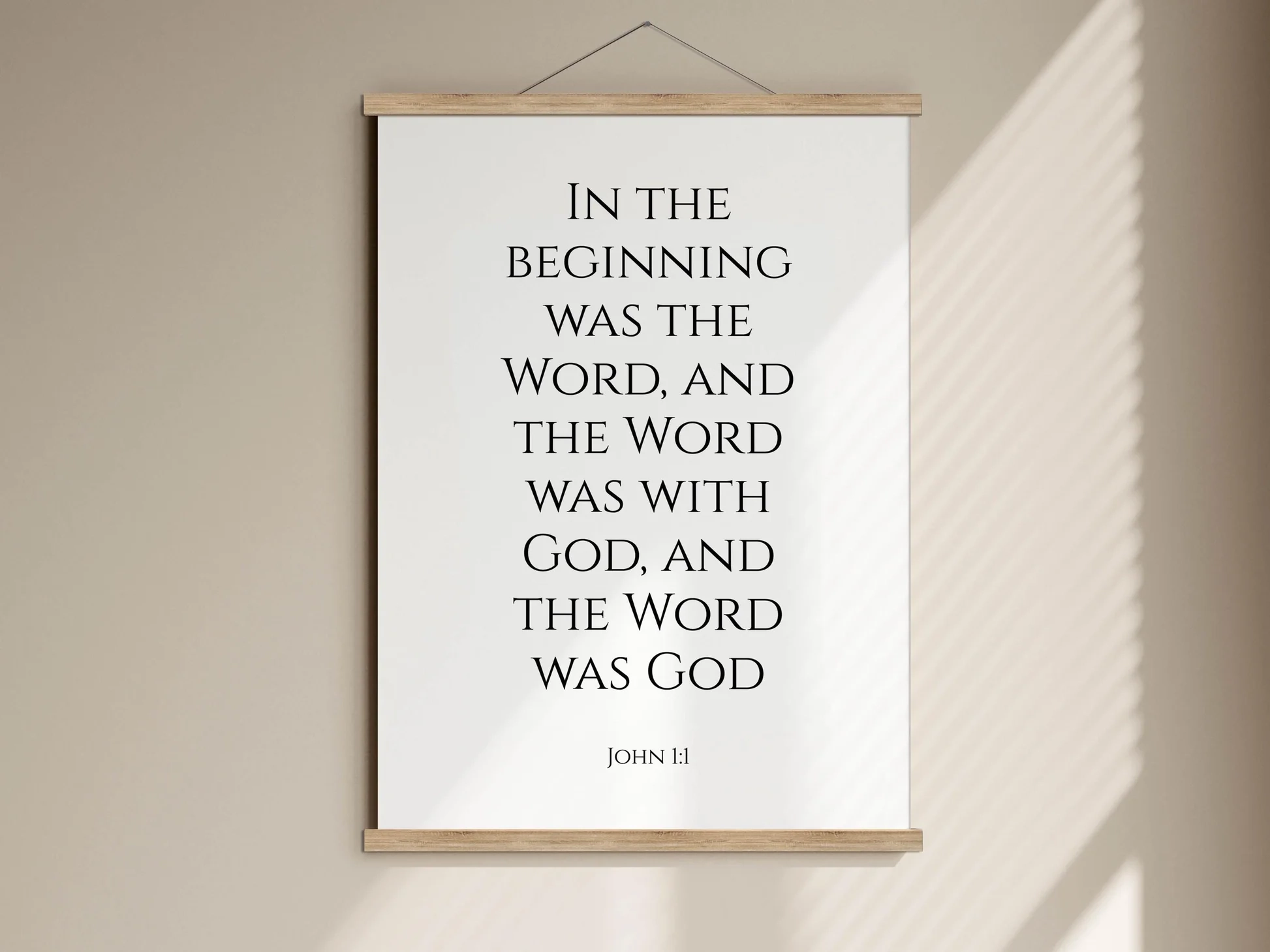 John 1 1 In The Beginning Bible Verse Print Bible Scripture Typograph The Penman s Den
