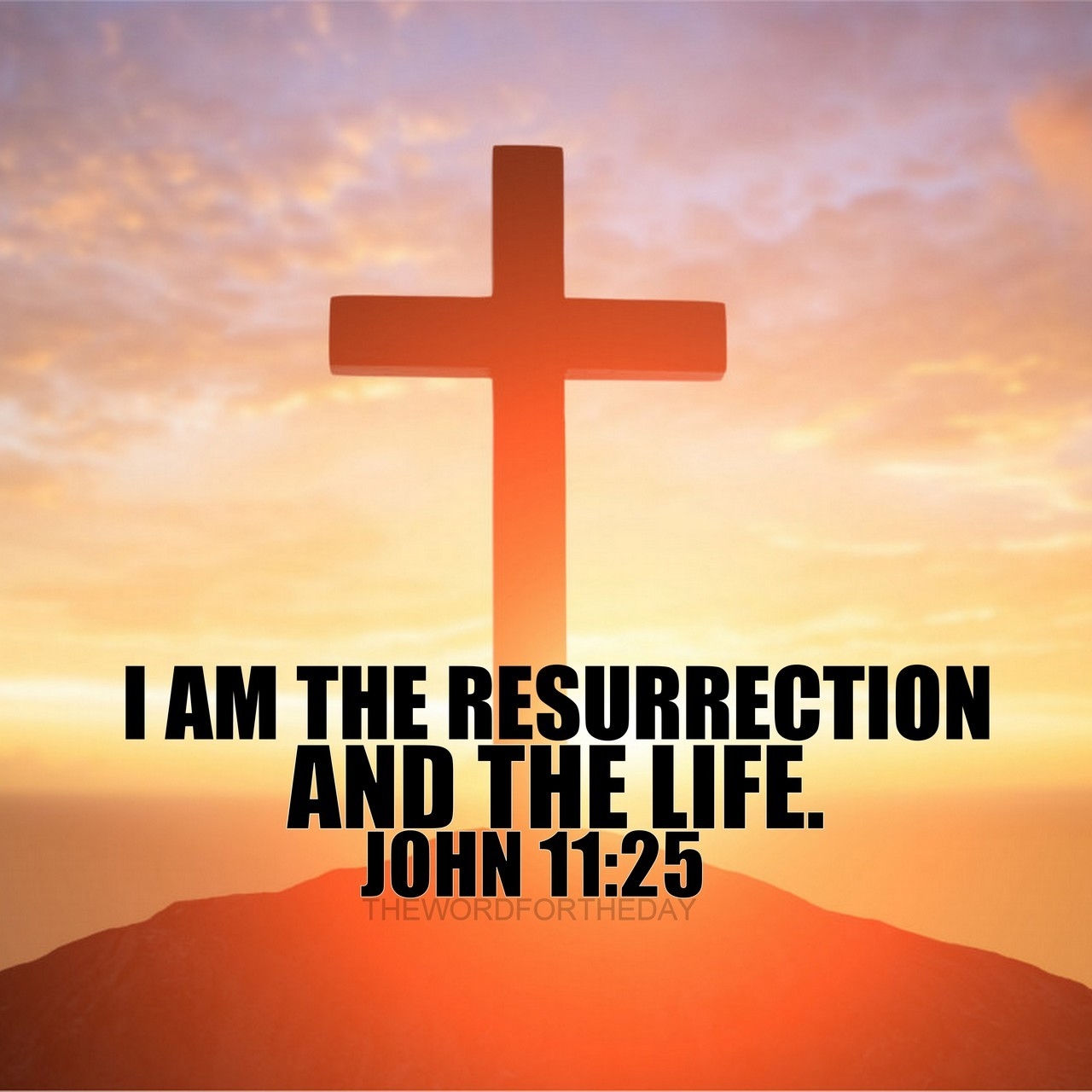John 11 25 Jesus Said I Am The Resurrection And The Life The One Who Believes In Me Will Live Even Though They Die Life Is thewordfortheday On Tumblr