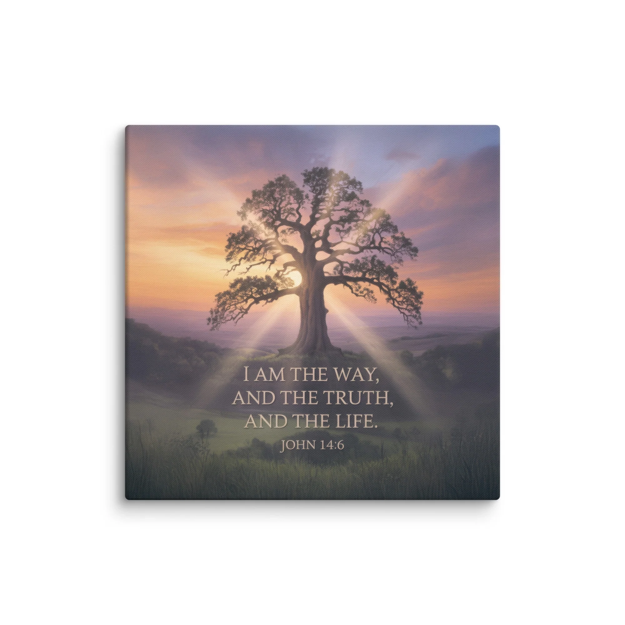 John 14 6 Bible Verse Jesus Said Canvas
