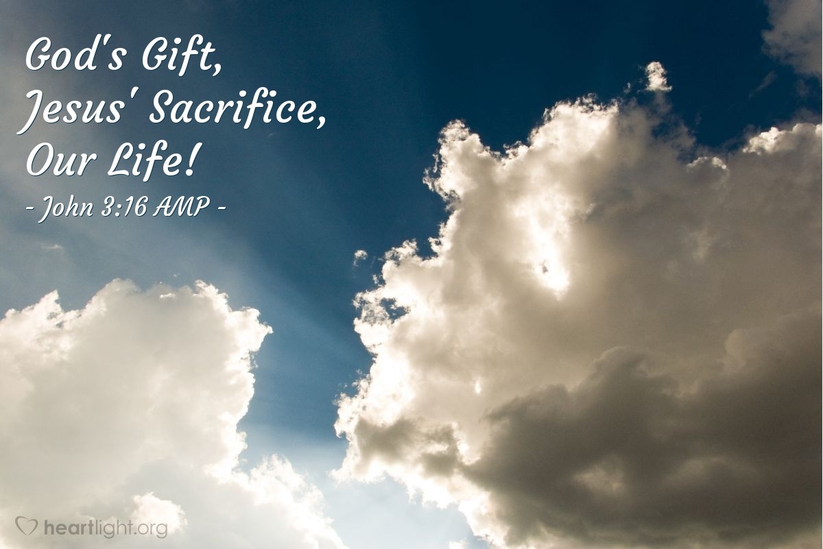 John 3 16 AMP Illustrated God s Gift Jesus Sacrifice Our Life Heartlight Gallery
