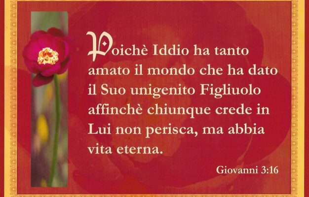 John 3 16 Italian International Bible House