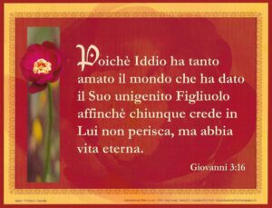 John 3 16 Italian International Bible House