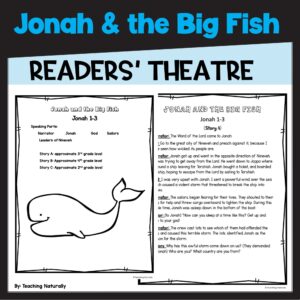 Jonah And The Big Fish Whale Bible Story Readers Theatre Script Made By Teachers