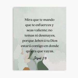 Joshua 1 9 Bible Verse In Spanish Poster For Sale By Bible prints Redbubble