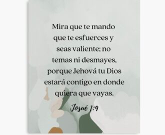 Joshua 1 9 Bible Verse In Spanish Poster For Sale By Bible prints Redbubble