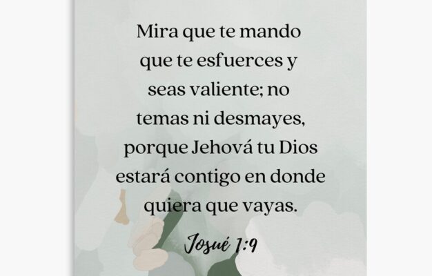 Joshua 1 9 Bible Verse In Spanish Poster For Sale By Bible prints Redbubble