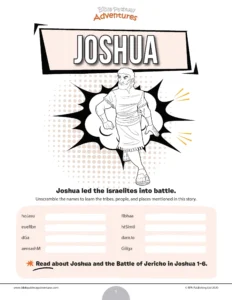 Joshua Bible Word Scramble PDF Bible Pathway Adventures