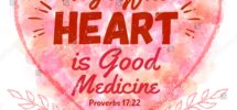 Joyful Heart Good Medicine Bible Verse Stock Illustration 541583758 Shutterstock