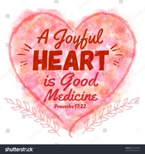 Joyful Heart Good Medicine Bible Verse Stock Illustration 541583758 Shutterstock