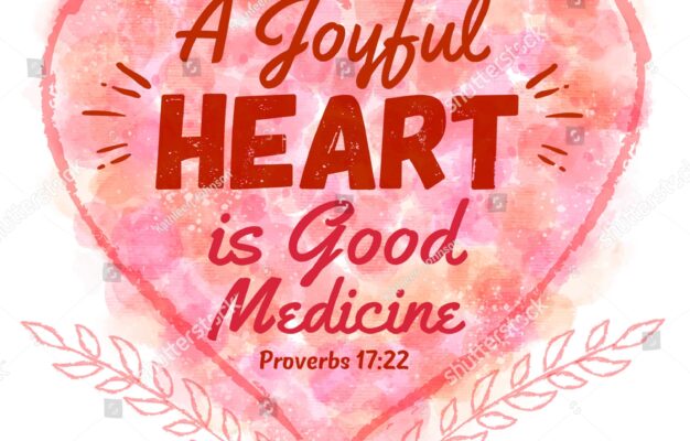 Joyful Heart Good Medicine Bible Verse Stock Illustration 541583758 Shutterstock