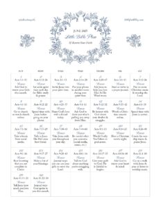 June 2025 Little Bible Plan Renew Your Faith Little Faith Blog