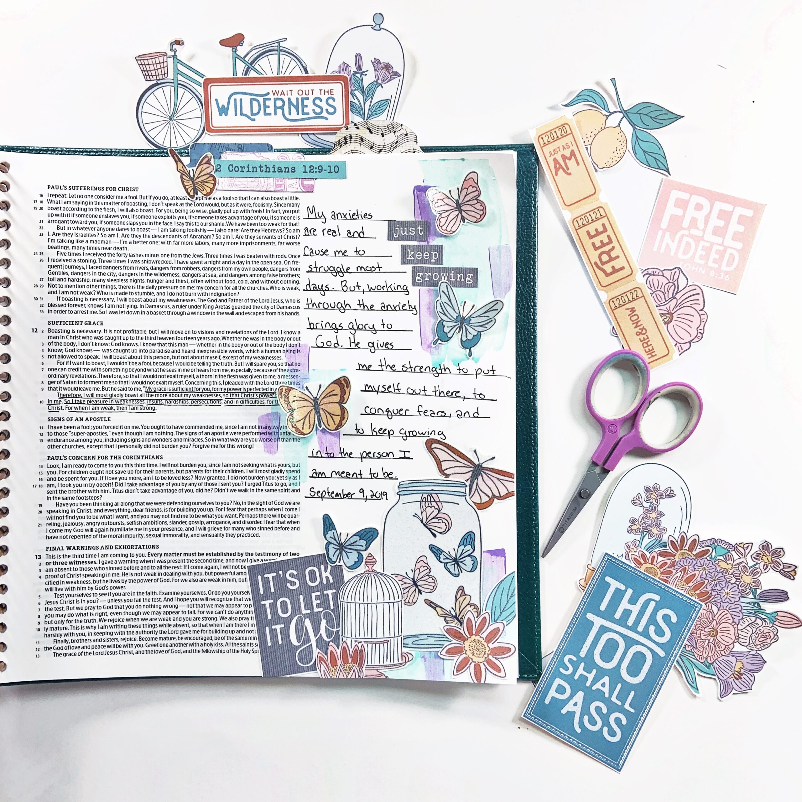 Just Keep Growing Bible Journaling With Printables The Scrappy Wife