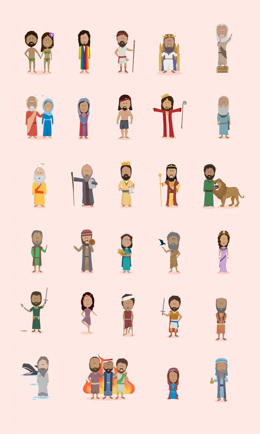 Kids Bible Resource Printable Bible Characters For Children