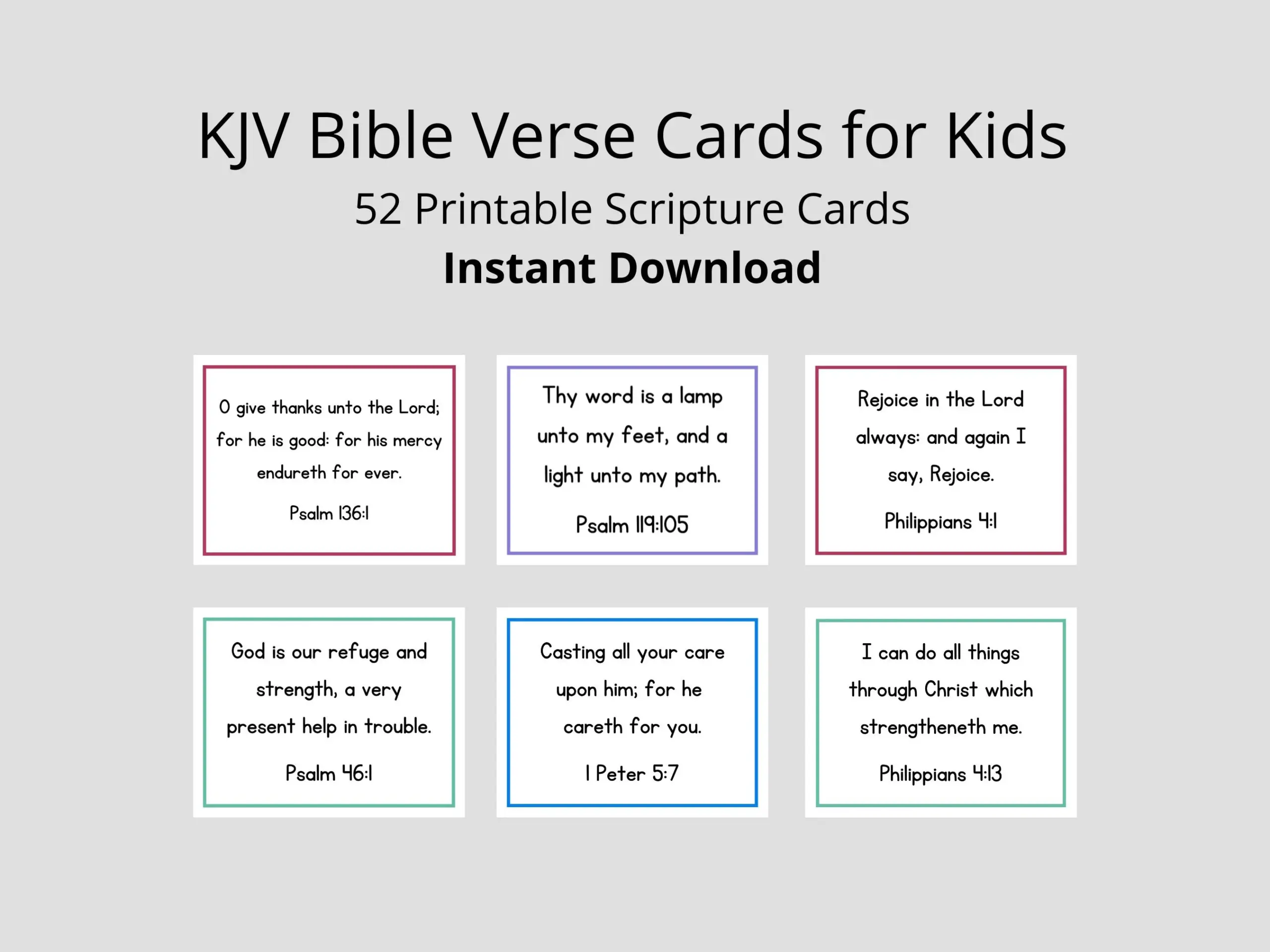 Printable Kjv Bible Verses
