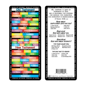 KJV Bookmark With Books Of The Bible