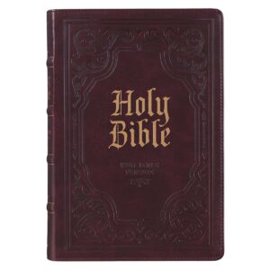 KJV Giant Print Bible Antique Brown Thumb Indexed