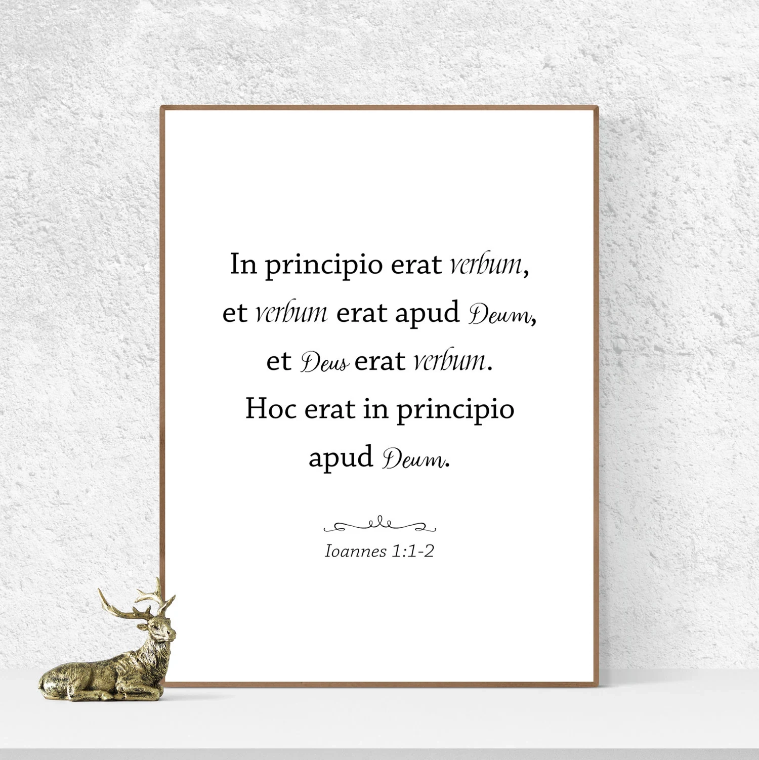 Latin Scripture Wall Art John 1 1 Printable Latin Bible Verses In The Beginning Was The Word Oversized Scripture Bible Verse Print Etsy UK