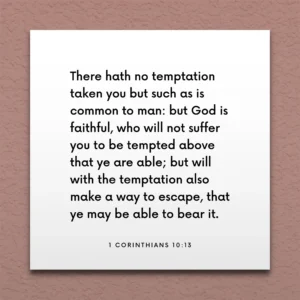 LDS Scripture Quote 1 Cor 10 13 Tempted Above That Ye Are Able ScriptureFix