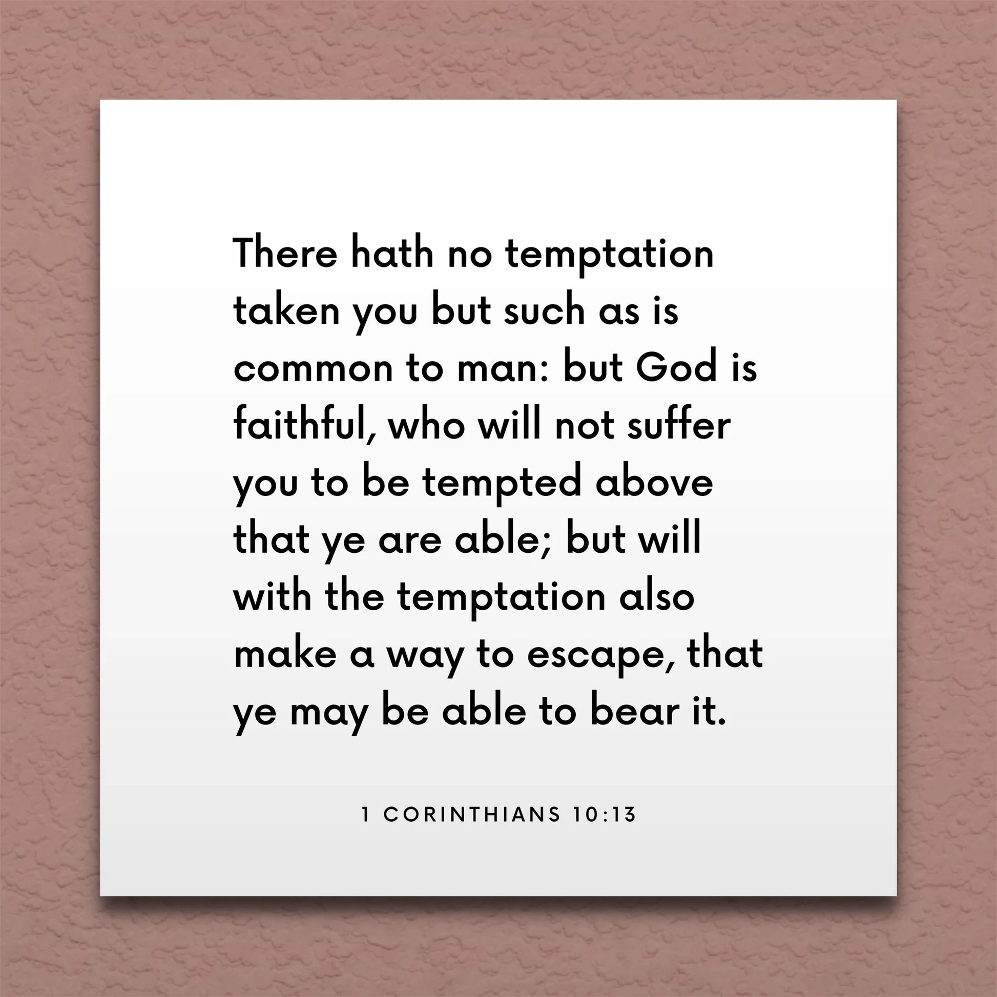 LDS Scripture Quote 1 Cor 10 13 Tempted Above That Ye Are Able ScriptureFix