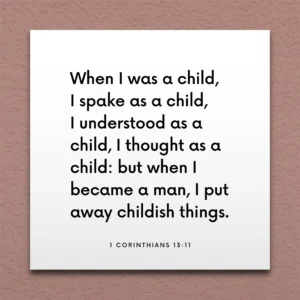 LDS Scripture Quote 1 Cor 13 11 When I Was A Child ScriptureFix