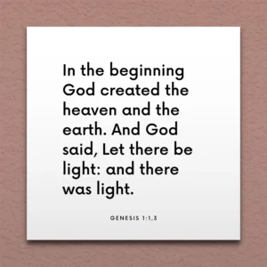 LDS Scripture Quote Gen 1 1 3 And God Said Let There Be Light ScriptureFix