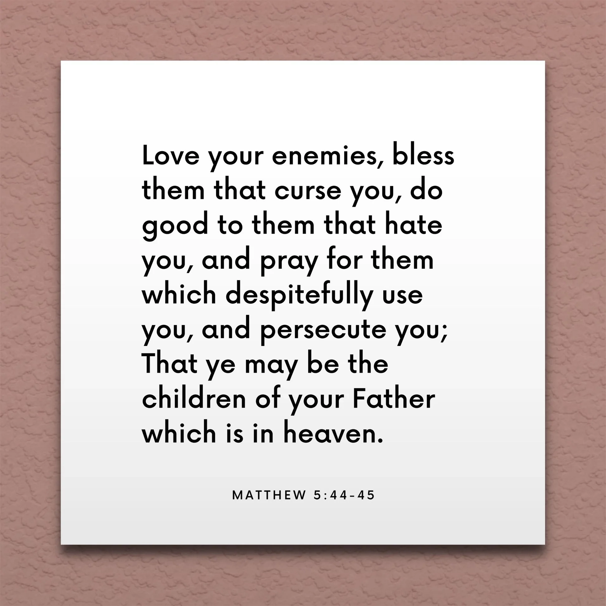 LDS Scripture Quote Matt 5 44 45 Love Your Enemies ScriptureFix