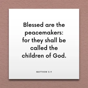 LDS Scripture Quote Matt 5 9 Blessed Are The Peacemakers ScriptureFix