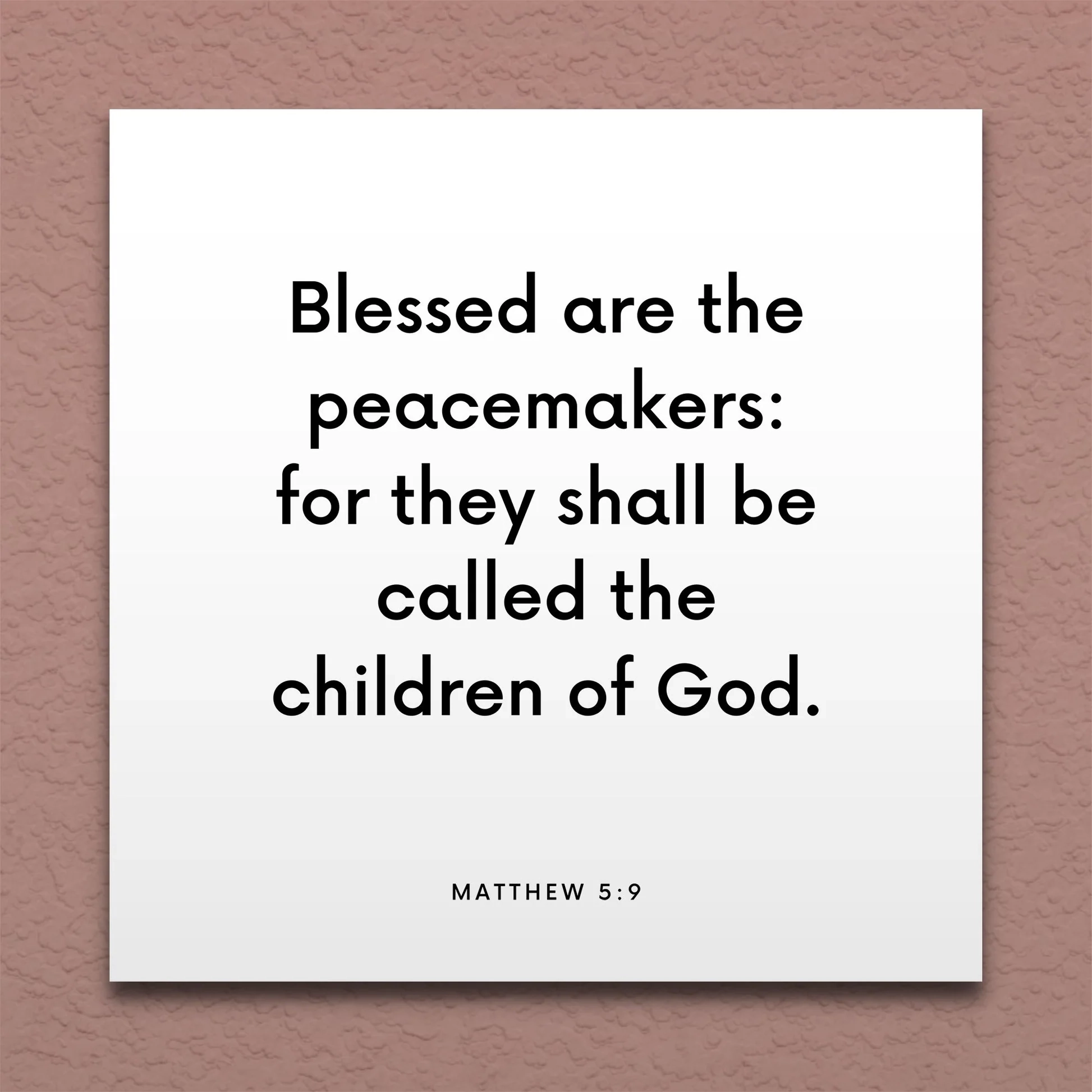 Bible Quotes About Peacemakers