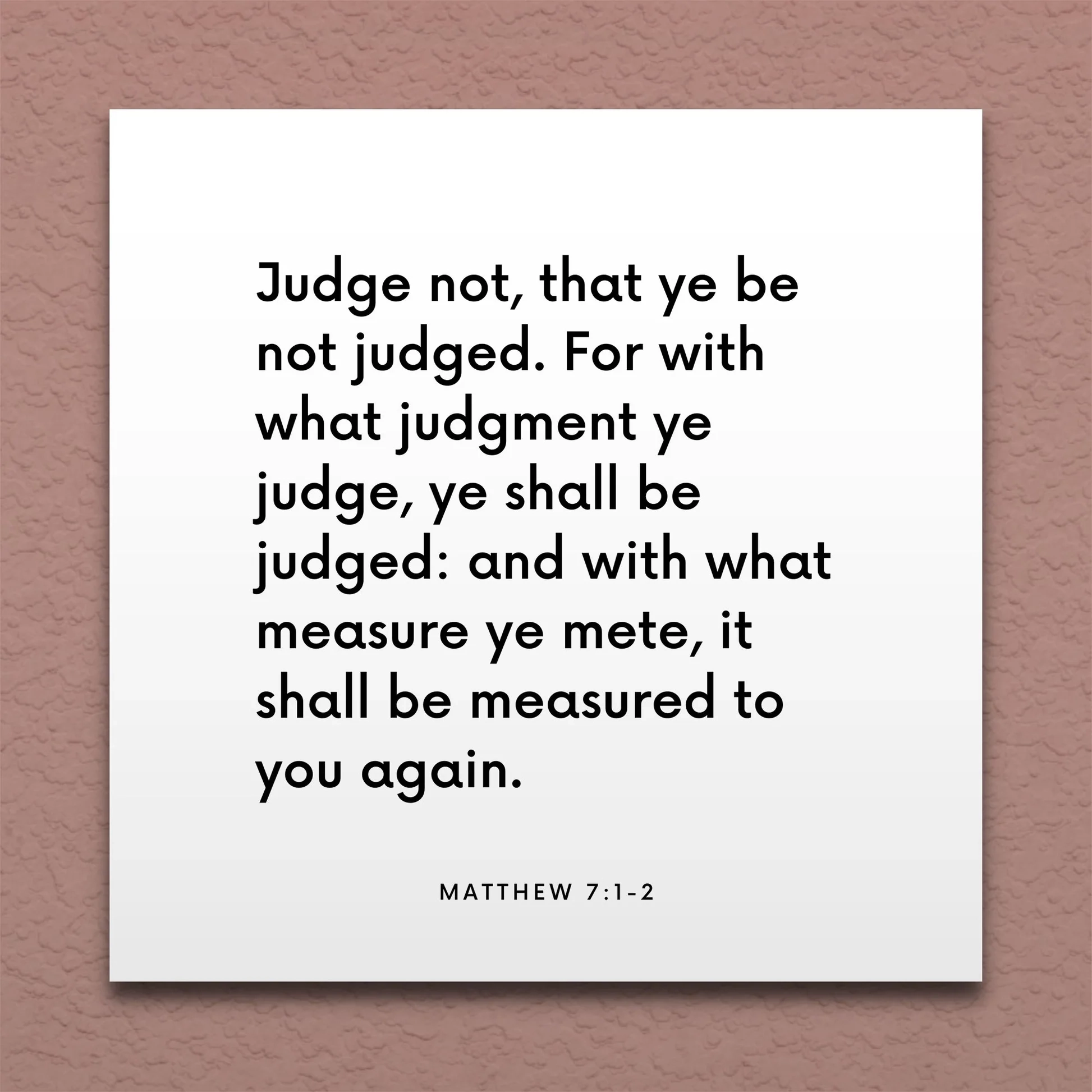 LDS Scripture Quote Matt 7 1 2 Judge Not That Ye Be Not Judged ScriptureFix