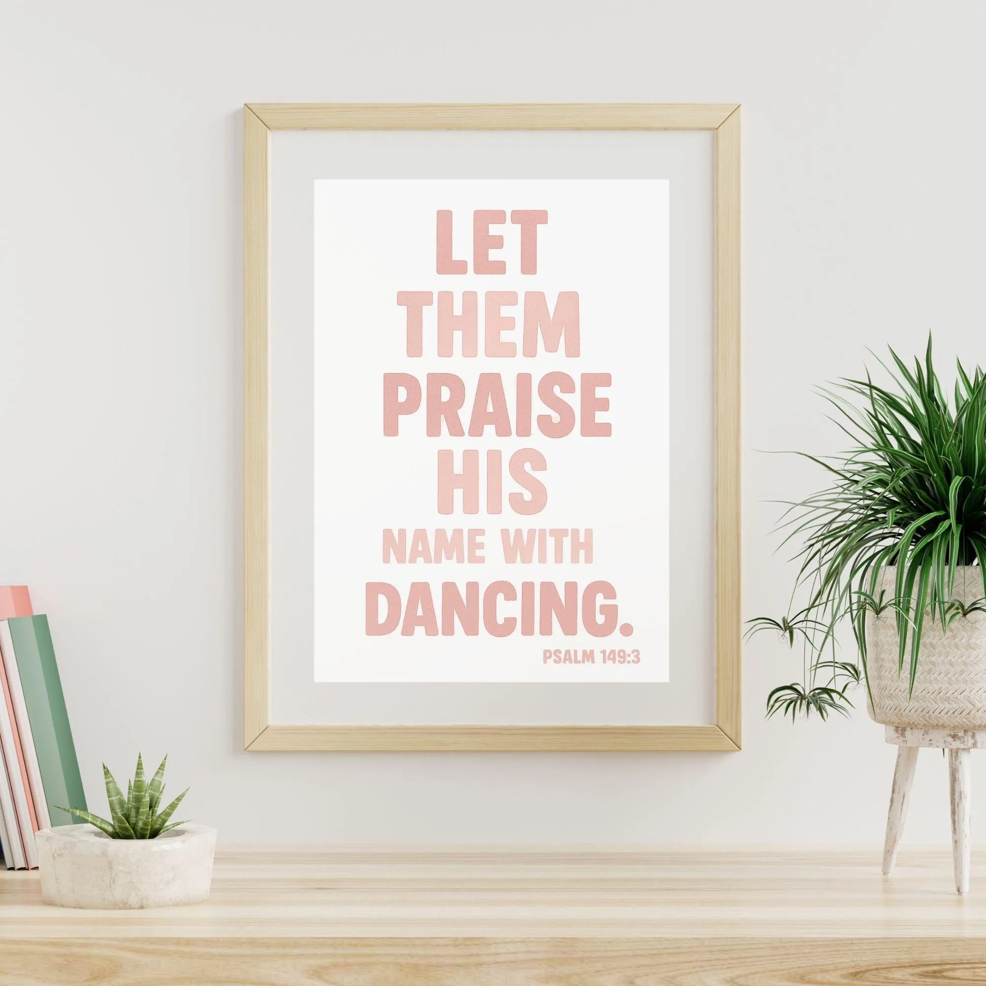 Let Them Praise His Name With Dancing Psalm 149 3 Printable Quote Christian Nursery Wall Art 8x10 Digital Download Etsy Israel