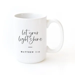 Let Your Light Shine Bible Verse Mug The Cotton Canvas Co