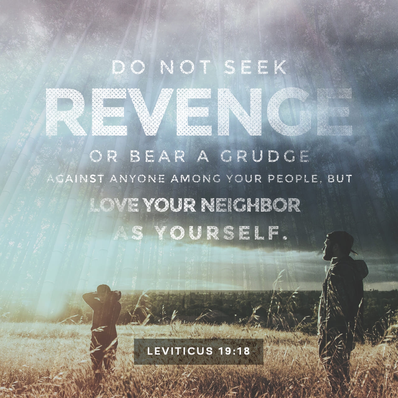 Leviticus 19 18 Don t Seek Revenge Or Carry A Grudge Against Any Of Your People Love Your Neighbor As Yourself I Am GOD Thou Shalt Not Avenge Nor Bear Any Grudge Against The