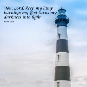 Lighthouse Scripture Verse Digital Art By Randy Steele Fine Art America