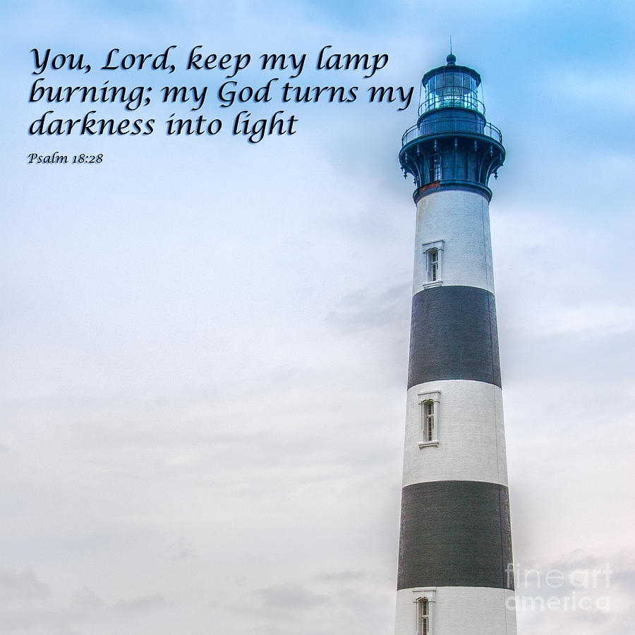 Lighthouse Scripture Verse Digital Art By Randy Steele Fine Art America