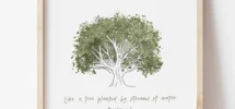 Like A Tree Psalm 1 3 Watercolour Bible Scripture Bible Quotes Bible Wall Art DIGITAL DOWNLOAD ONLY Etsy Israel