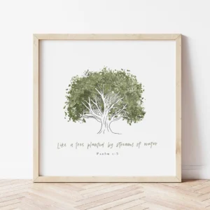 Like A Tree Psalm 1 3 Watercolour Bible Scripture Bible Quotes Bible Wall Art DIGITAL DOWNLOAD ONLY Etsy Israel