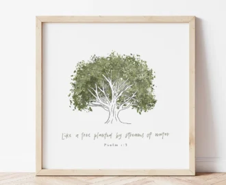 Like A Tree Psalm 1 3 Watercolour Bible Scripture Bible Quotes Bible Wall Art DIGITAL DOWNLOAD ONLY Etsy Israel