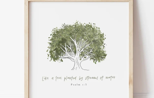 Like A Tree Psalm 1 3 Watercolour Bible Scripture Bible Quotes Bible Wall Art DIGITAL DOWNLOAD ONLY Etsy Israel