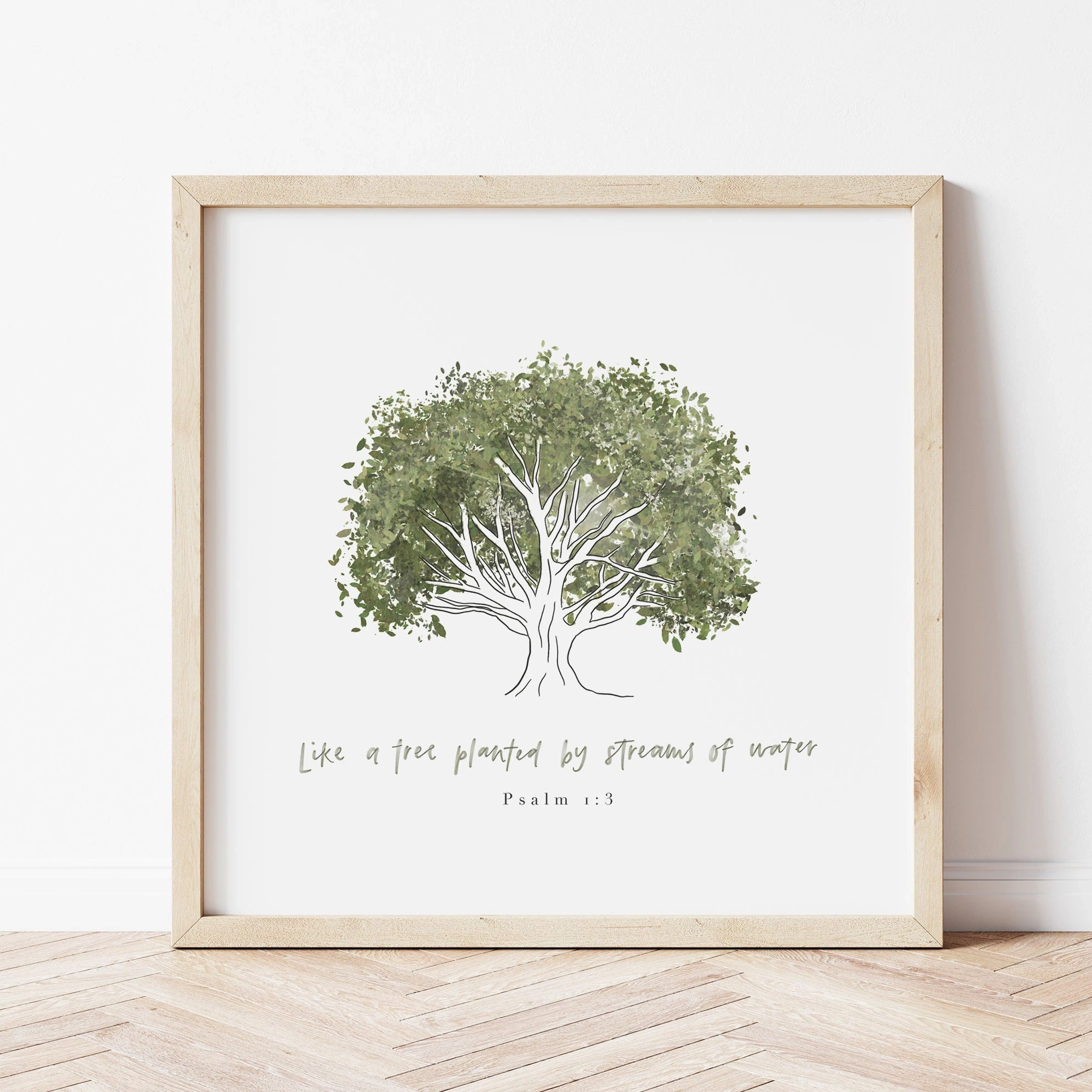 Like A Tree Psalm 1 3 Watercolour Bible Scripture Bible Quotes Bible Wall Art DIGITAL DOWNLOAD ONLY Etsy Israel