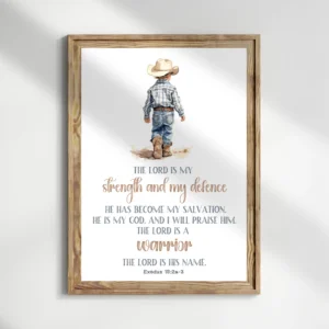 Little Cowboy Bible Verse Wall Art Christian Western Wall Art Boy Room Wall Decor Little Farmer Wall Decor Digital Download Etsy