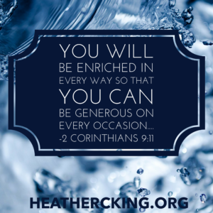 Live Generously Because Our Kids Are Watching How We Live Heather C King Room To Breathe