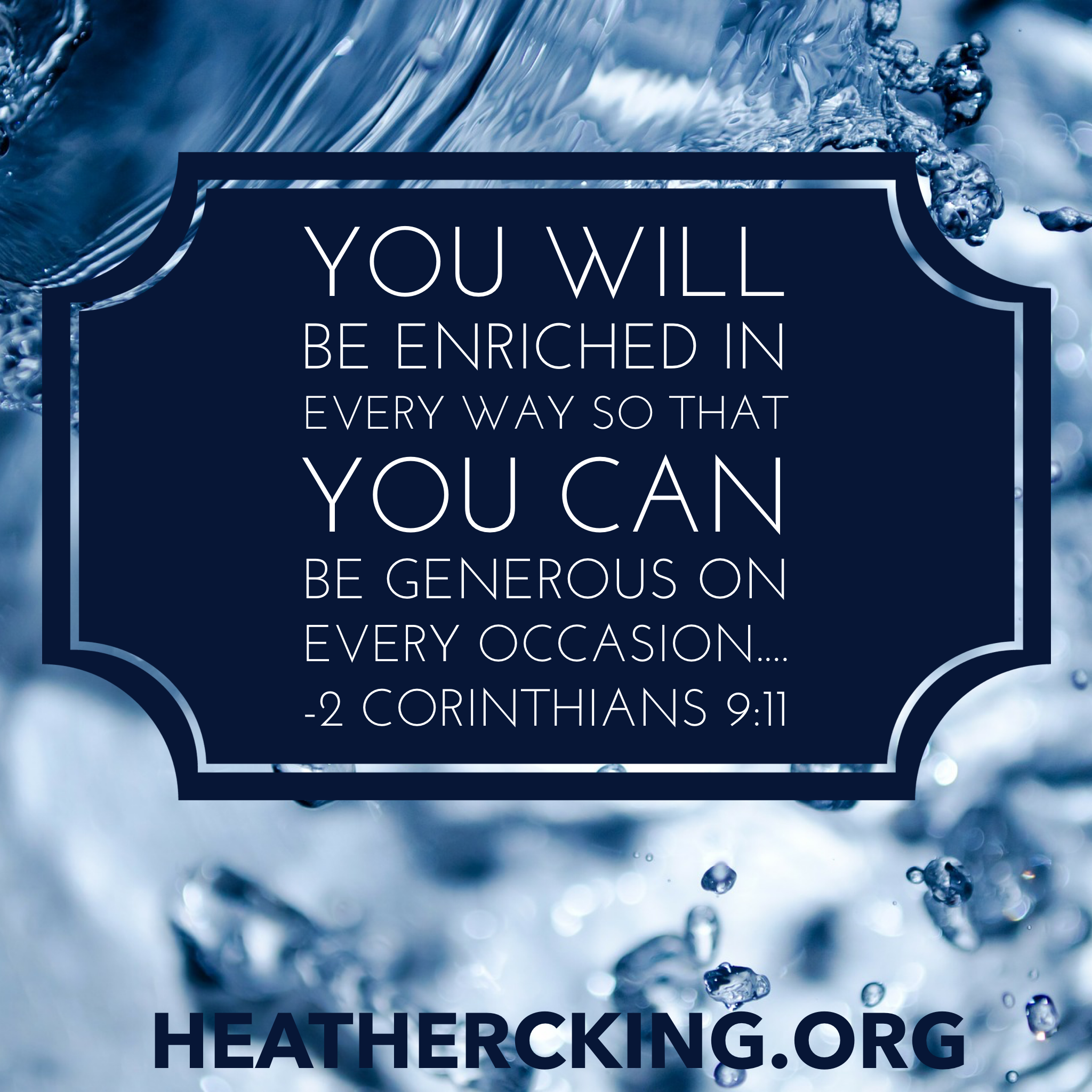 Live Generously Because Our Kids Are Watching How We Live Heather C King Room To Breathe