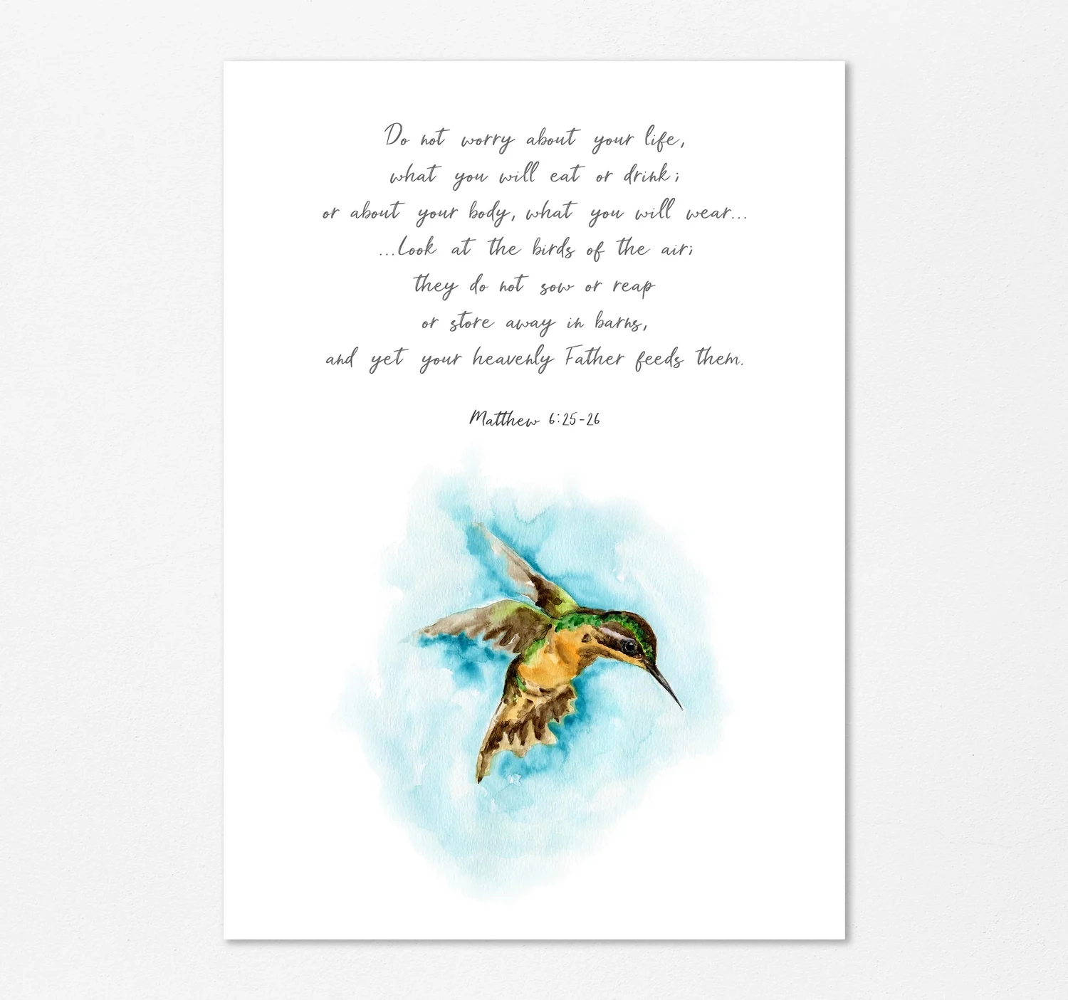 Birds Of The Air Bible Quote