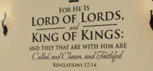 Lord Of Lords And King Of Kings Revelations 17 14 Inspirational Decal Christian Scripture Bible Verse Wall Art Vinyl Wall Stickers Etsy