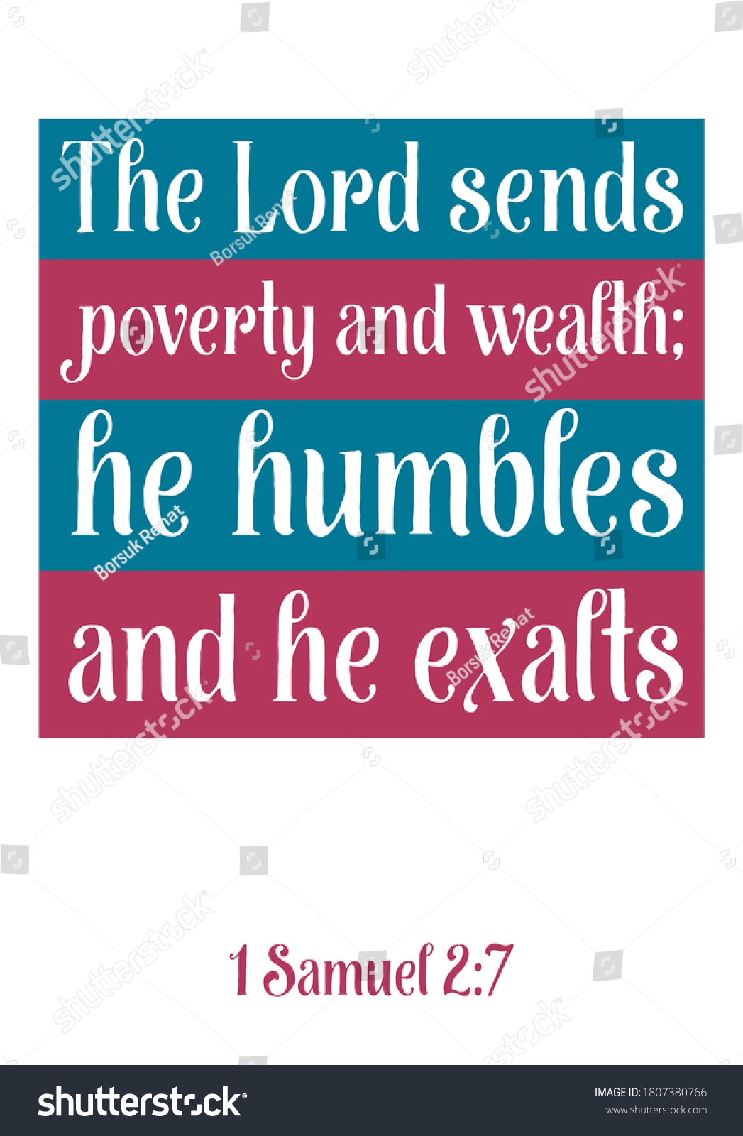 Lord Sends Poverty Wealth He Humbles Stock Vector Royalty Free 1807380766 Shutterstock
