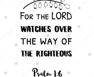 Lord Watches Over Way Righteous Bible Stock Vector Royalty Free 1833787996 Shutterstock