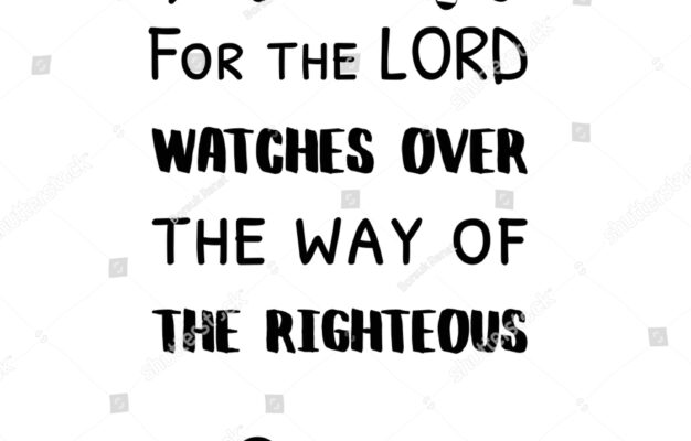 Lord Watches Over Way Righteous Bible Stock Vector Royalty Free 1833787996 Shutterstock