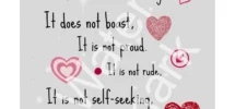 Love Is Patient I Corinthians 13 Digital Art Wall Art Love Bible Verses Love Is Kind Bible Scripture Download Etsy